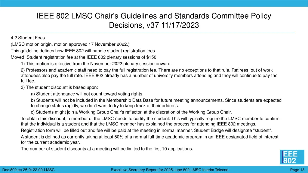 ieee 802 lmsc chair s guidelines and standards