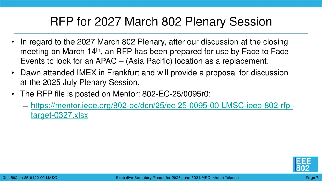rfp for 2027 march 802 plenary session