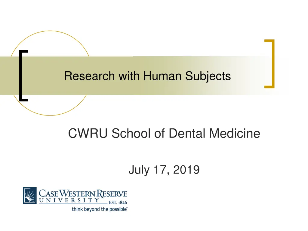 research with human subjects