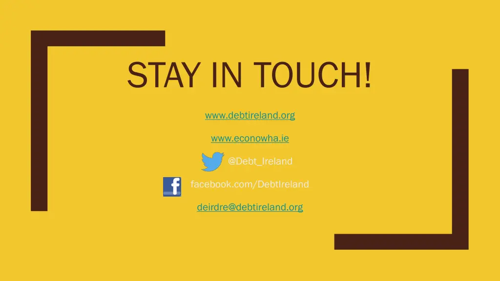 stay in touch