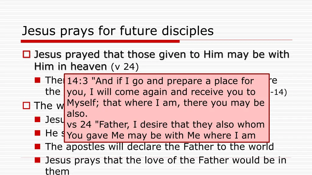 jesus prays for future disciples 1