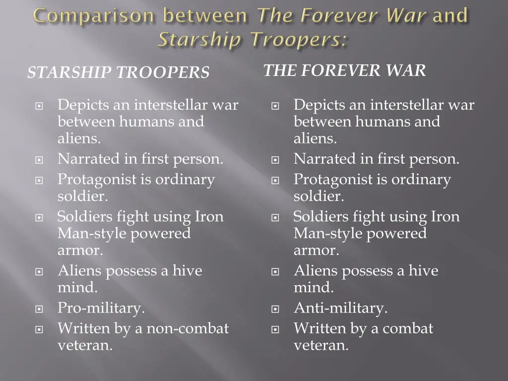 the forever war