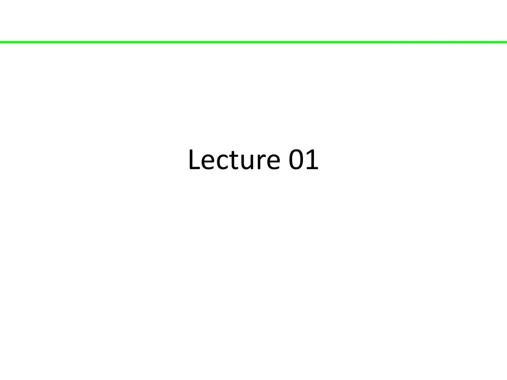 lecture 01