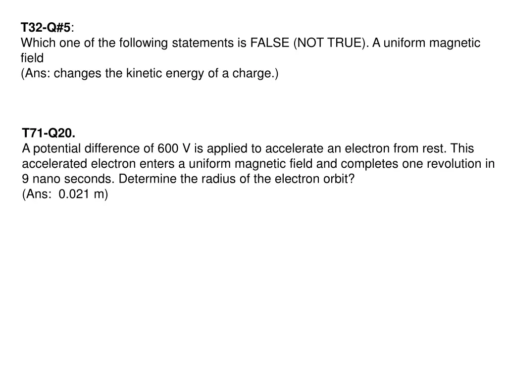 t32 q 5 which one of the following statements
