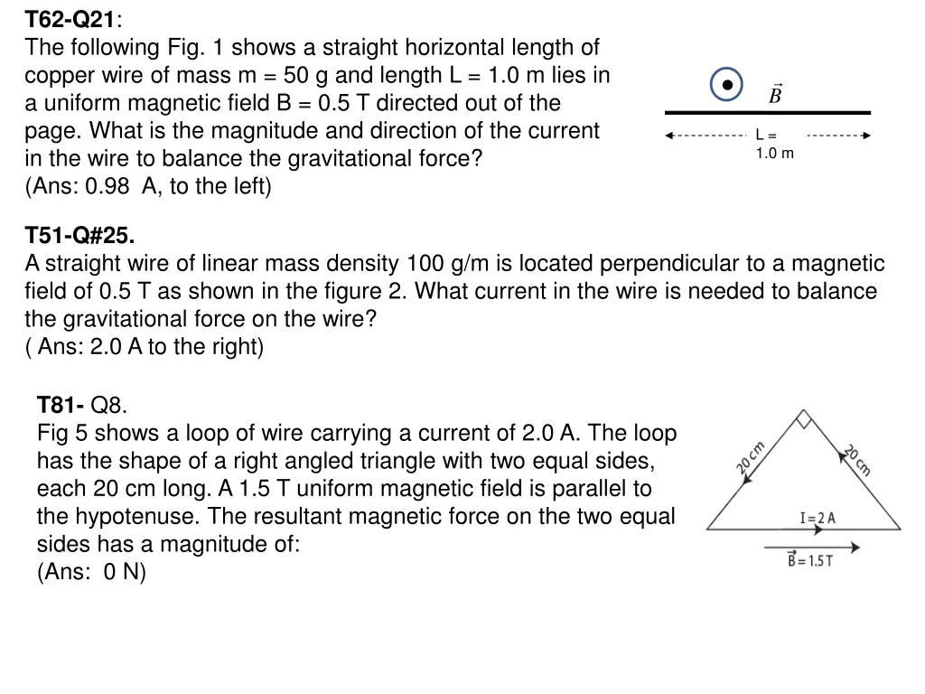 t62 q21 the following fig 1 shows a straight