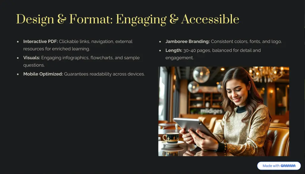 design format engaging accessible