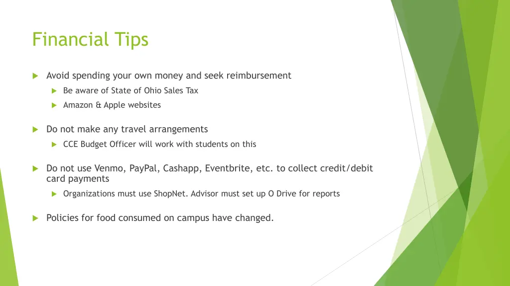 financial tips