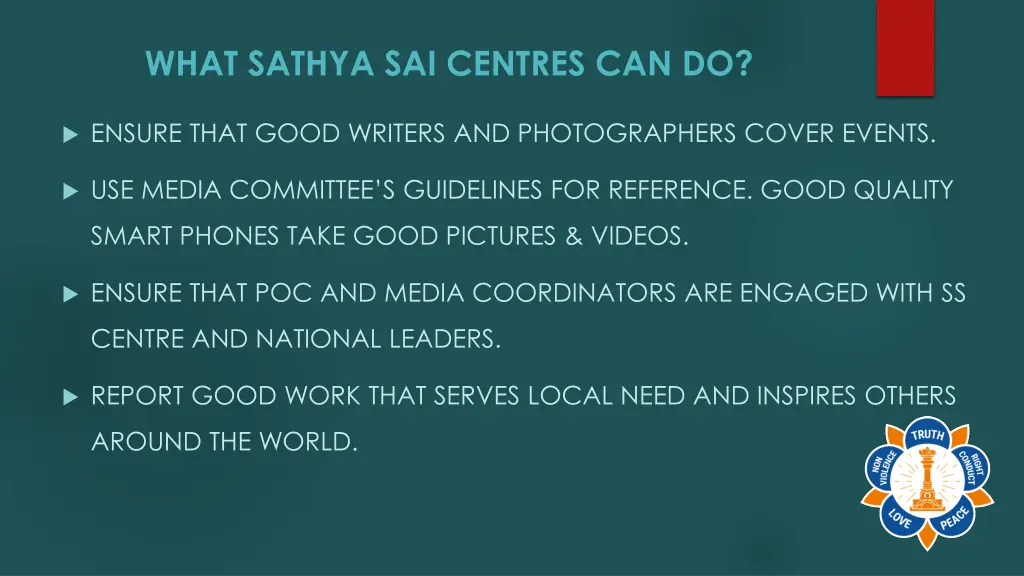 what sathya sai centres can do