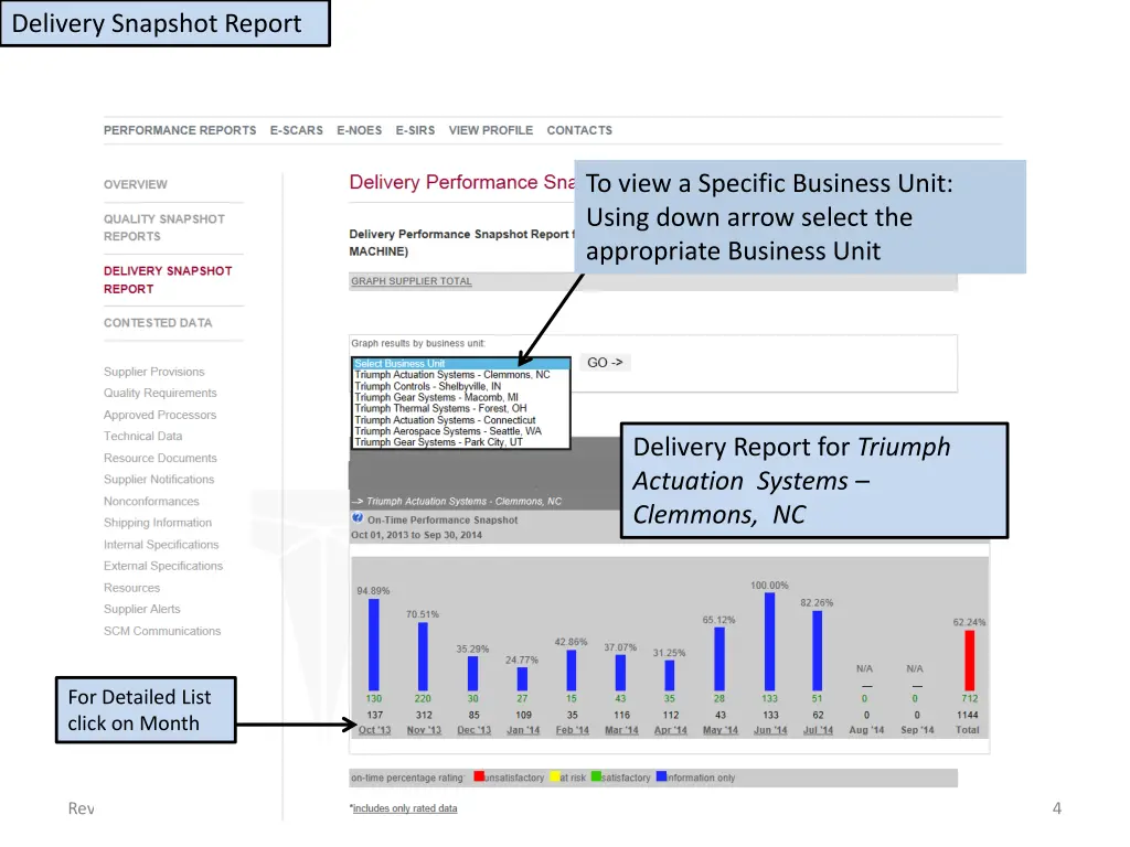 delivery snapshot report 1