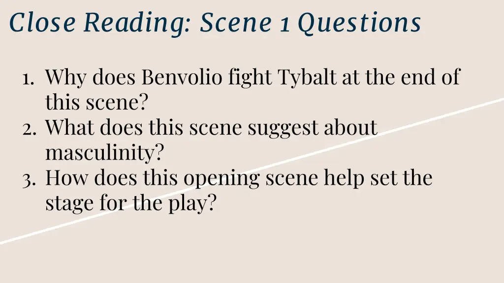 close reading scene 1 questions