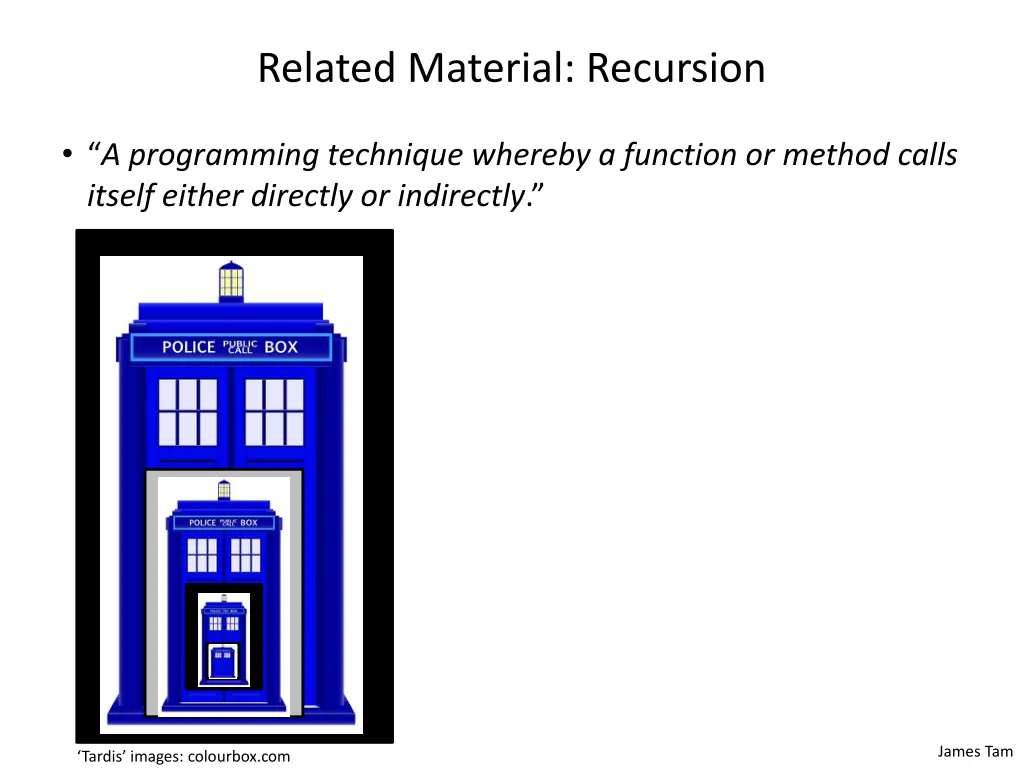 related material recursion