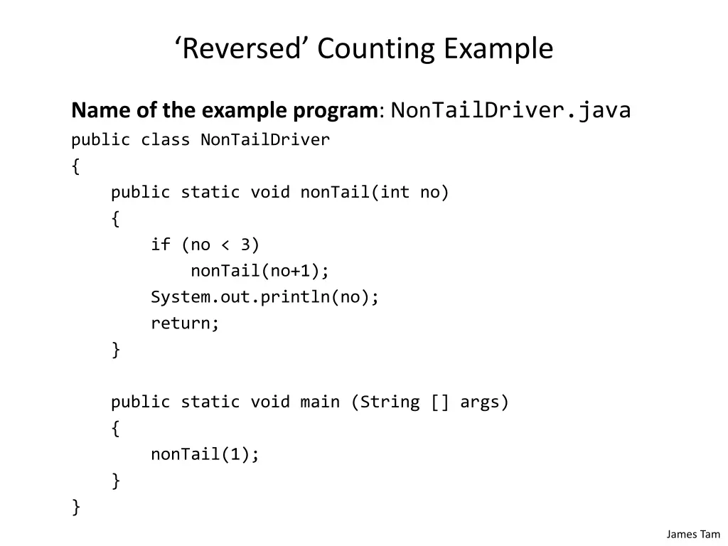 reversed counting example