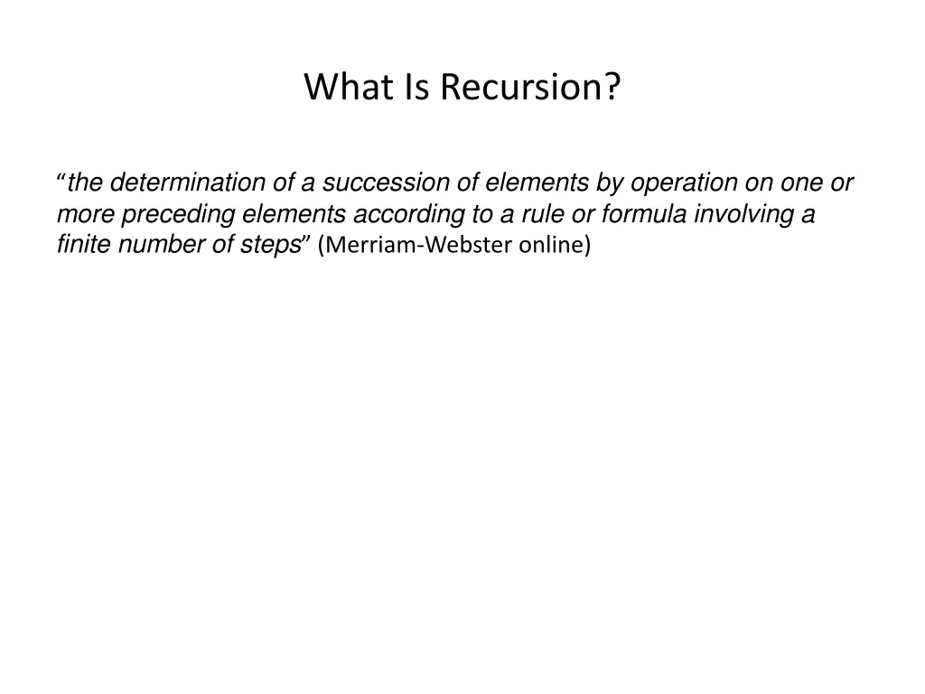 what is recursion