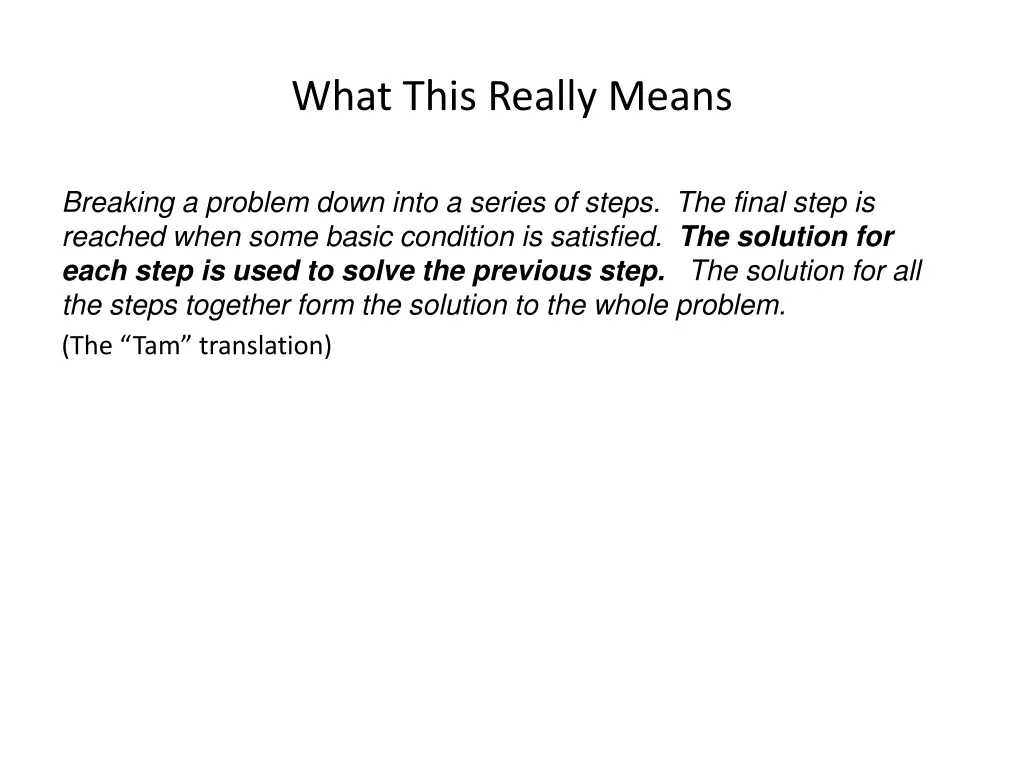 what this really means