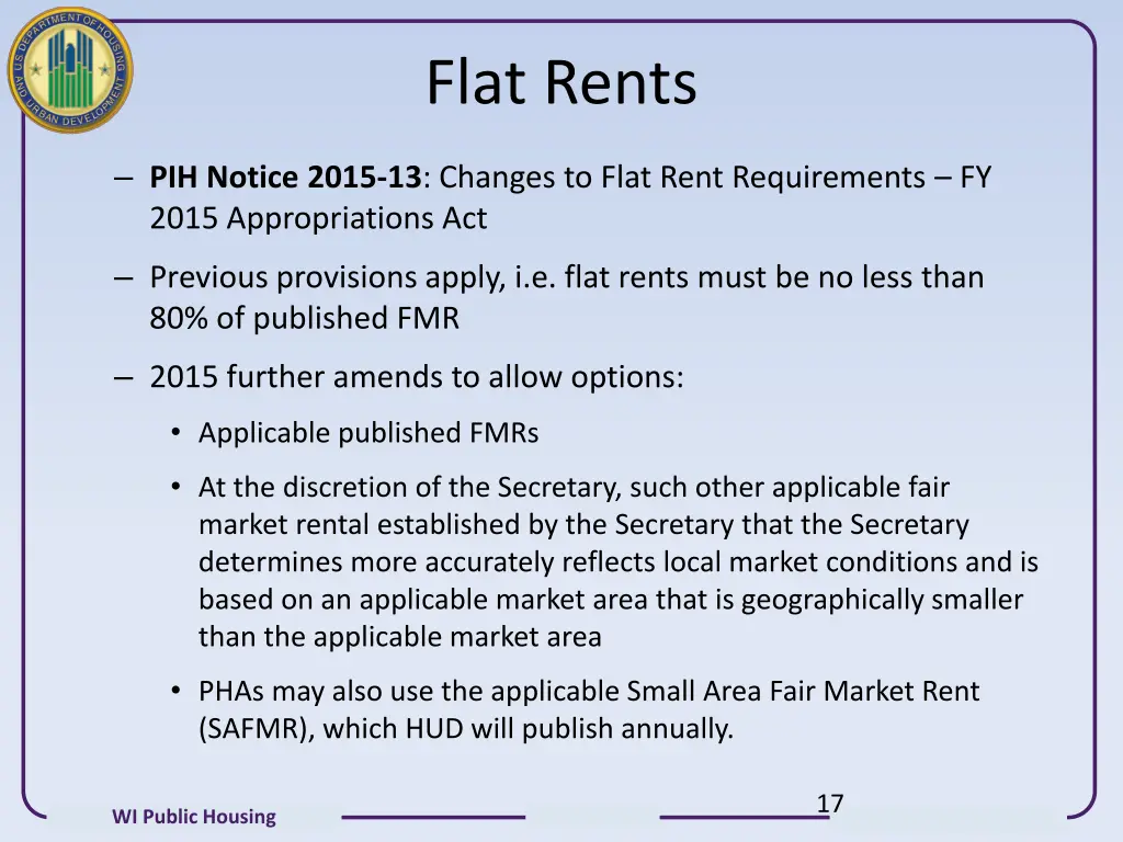 flat rents