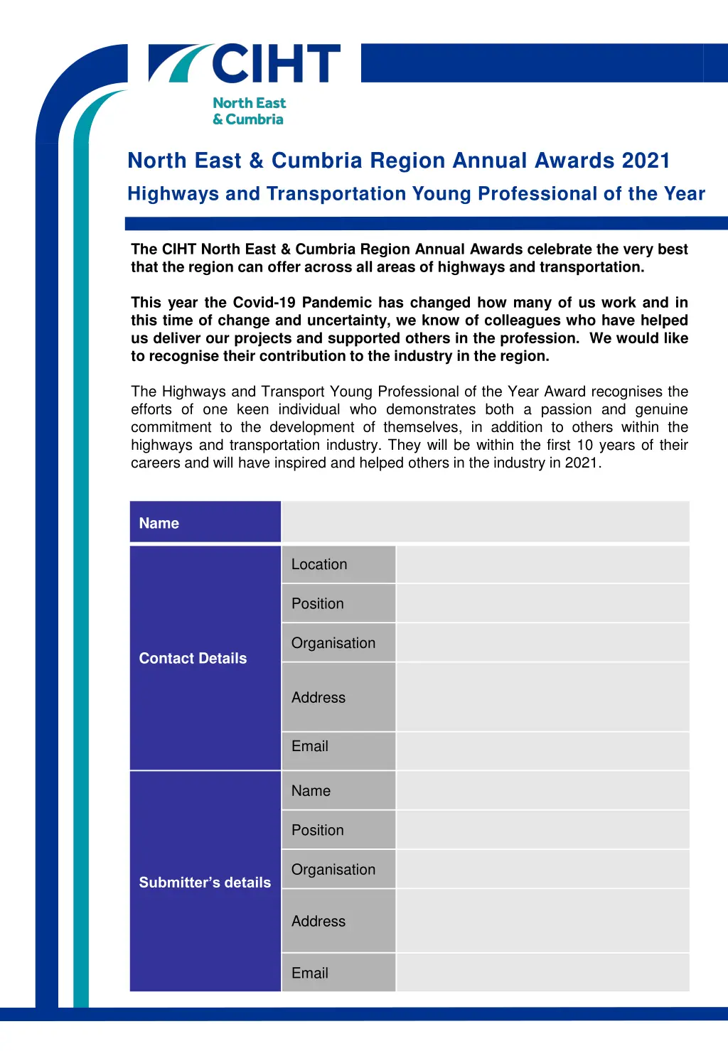 north east cumbria region annual awards 2021