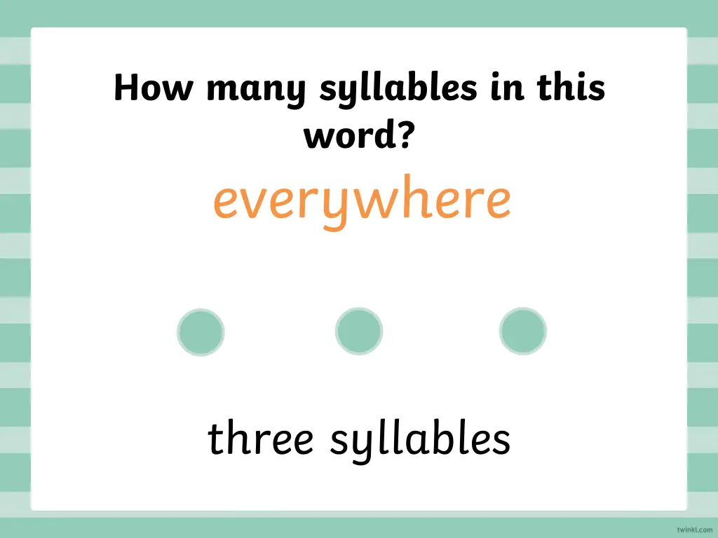 how many syllables in this word everywhere