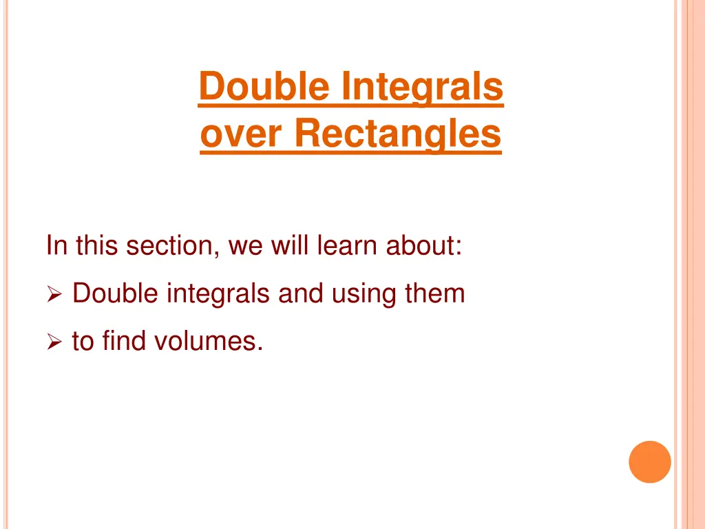 double integrals over rectangles