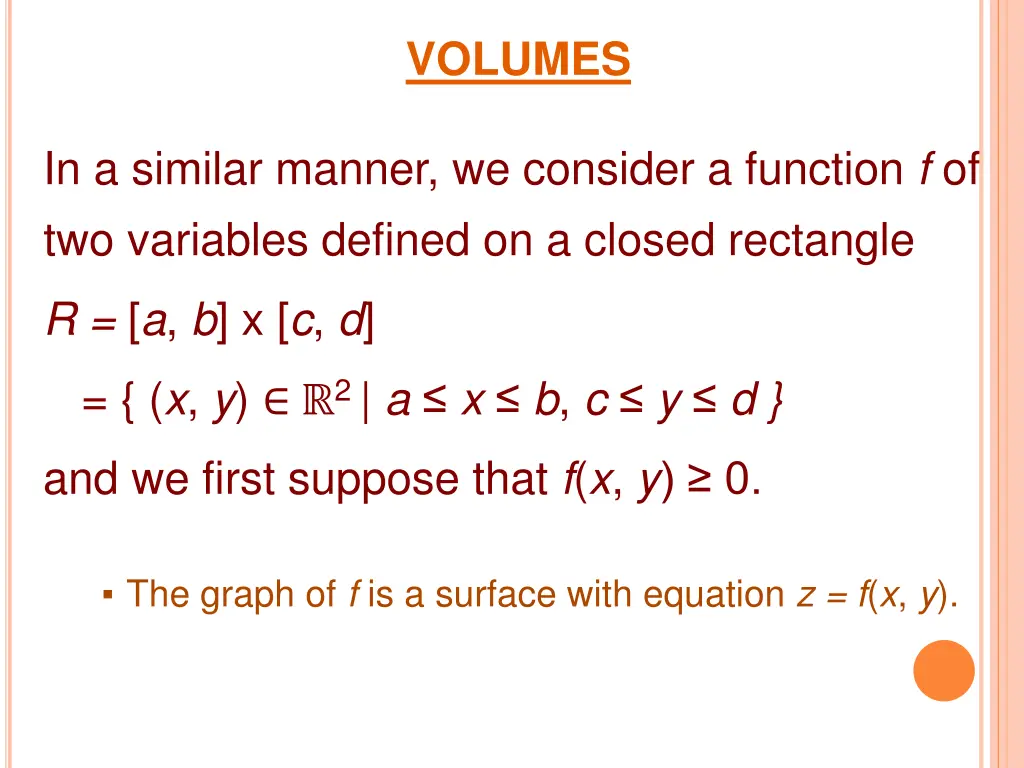volumes