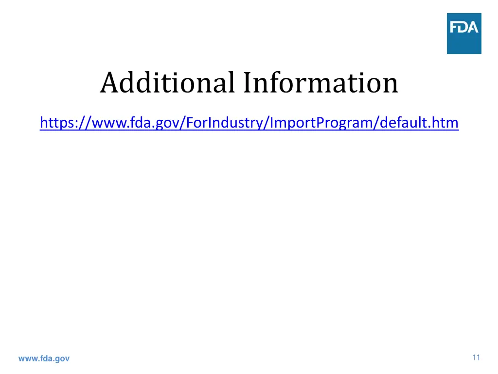 additional information