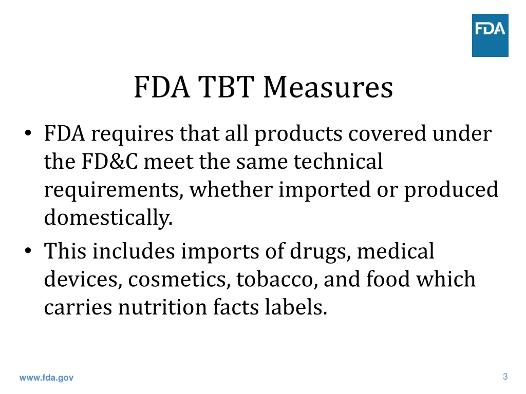fda tbt measures