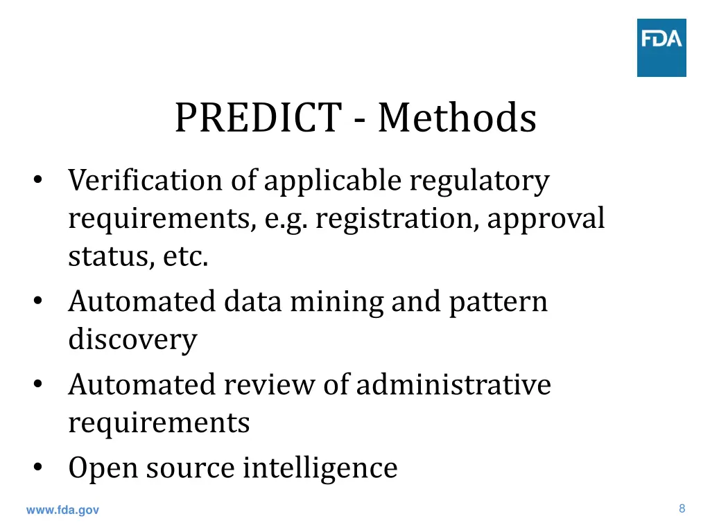predict methods