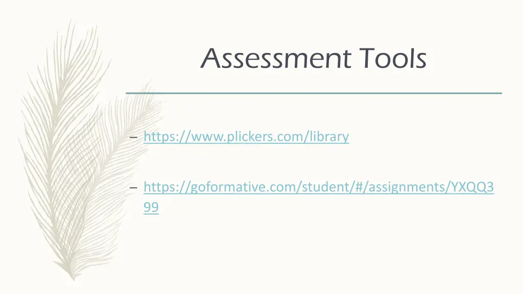 assessment tools
