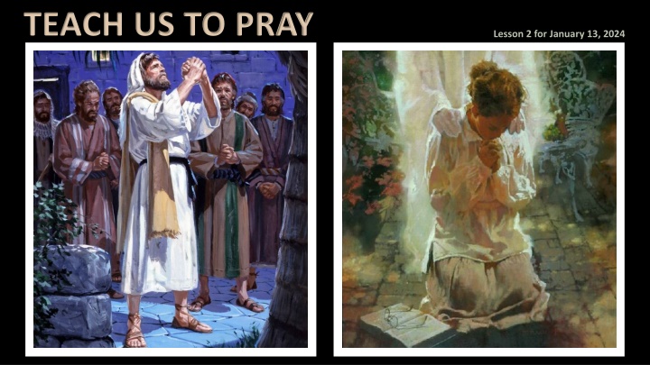 teach us to pray