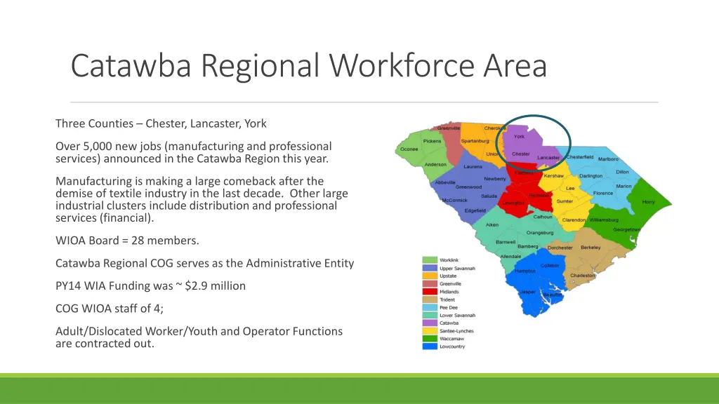 catawba regional workforce area