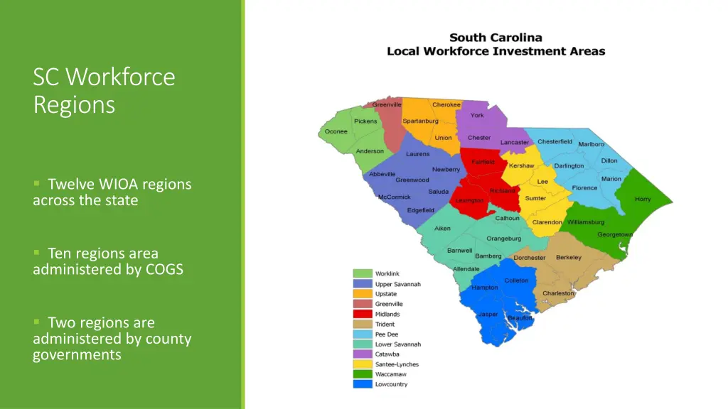 sc workforce regions
