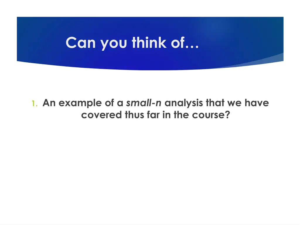 can you think of