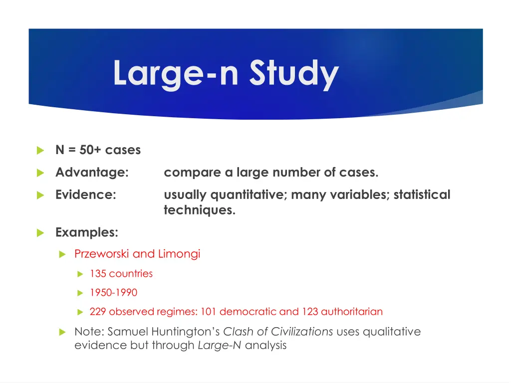 large n study