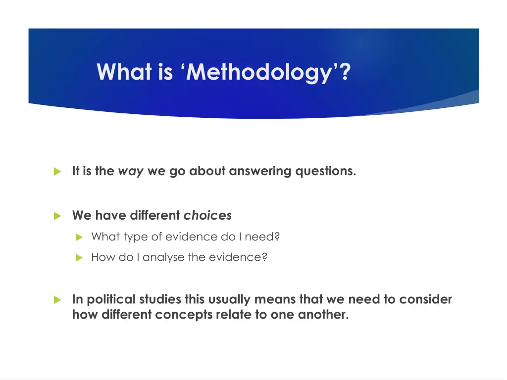 what is methodology