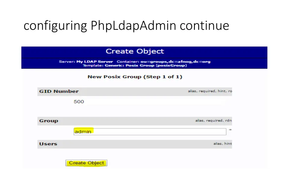 configuring phpldapadmin continue 14
