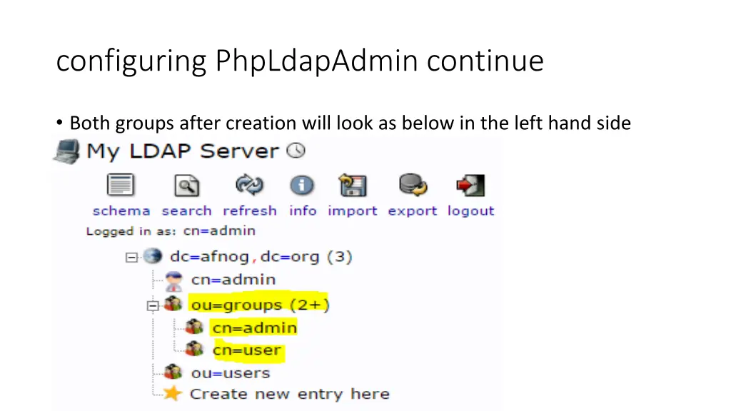 configuring phpldapadmin continue 15