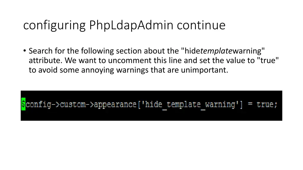 configuring phpldapadmin continue 3