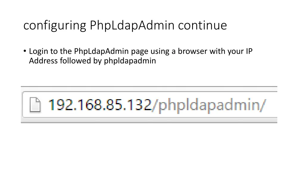 configuring phpldapadmin continue 4