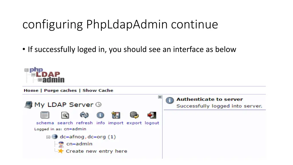 configuring phpldapadmin continue 6