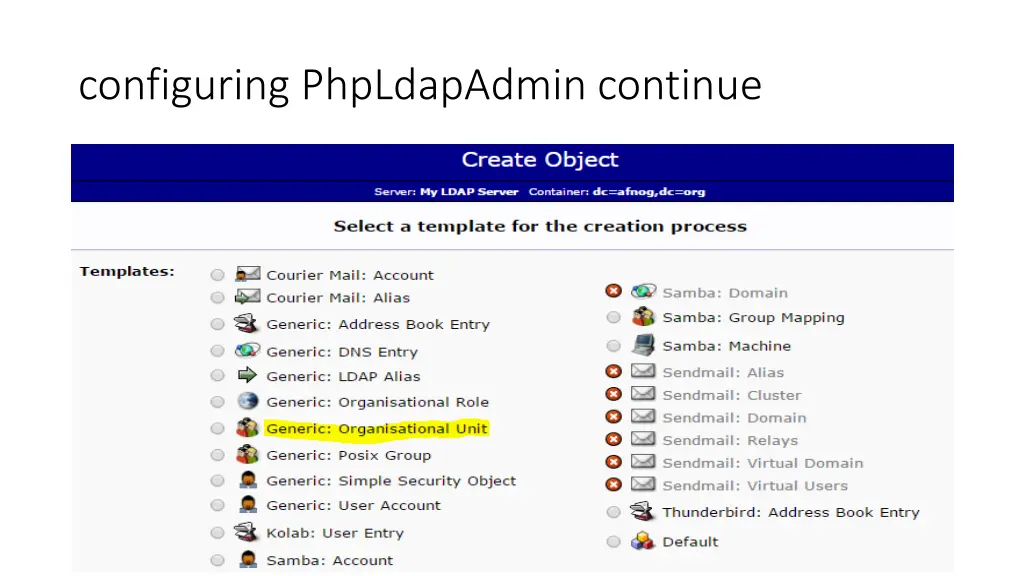 configuring phpldapadmin continue 8