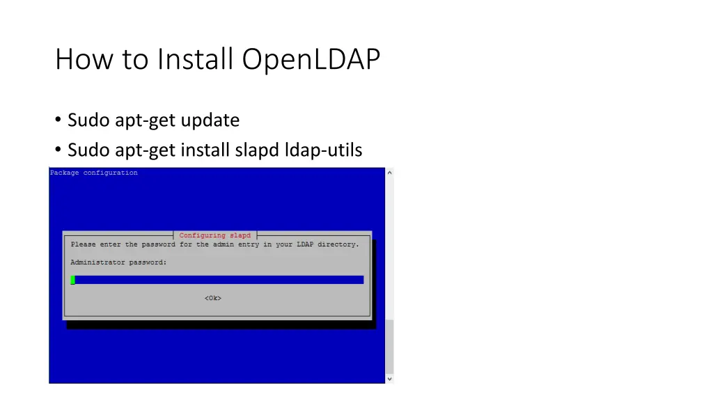 how to install openldap