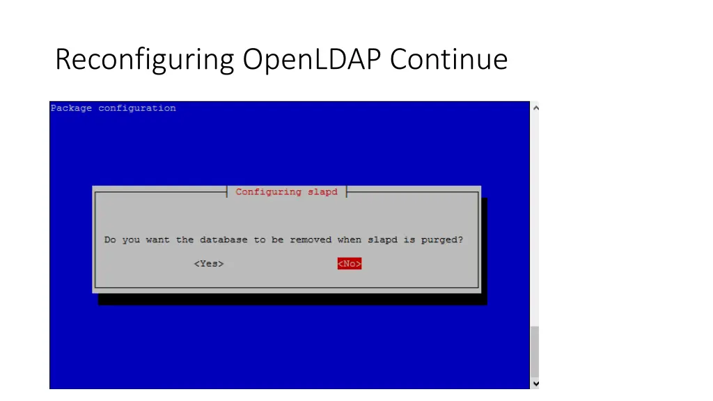 reconfiguring openldap continue 4
