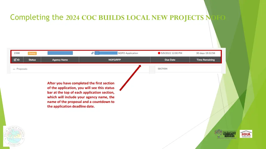 completing the 2024 coc builds local new projects