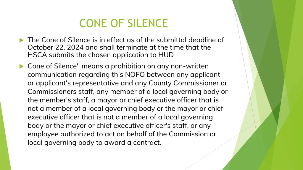cone of silence