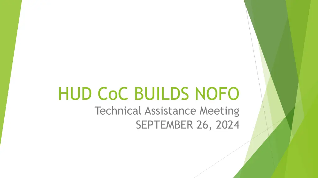 hud coc builds nofo technical assistance meeting