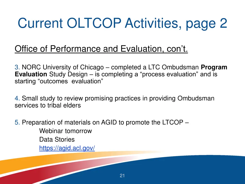current oltcop activities page 2