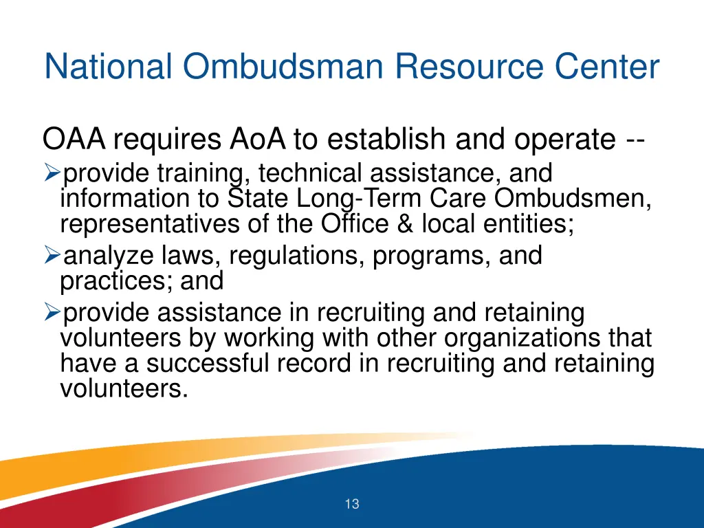 national ombudsman resource center