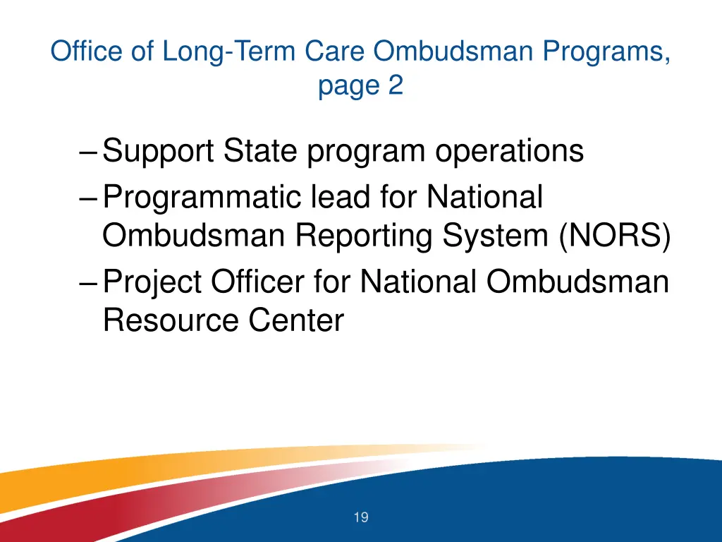 office of long term care ombudsman programs page 2