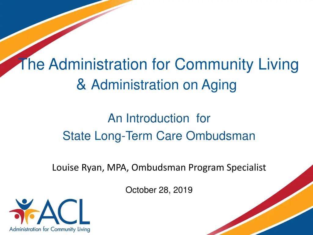 the administration for community living