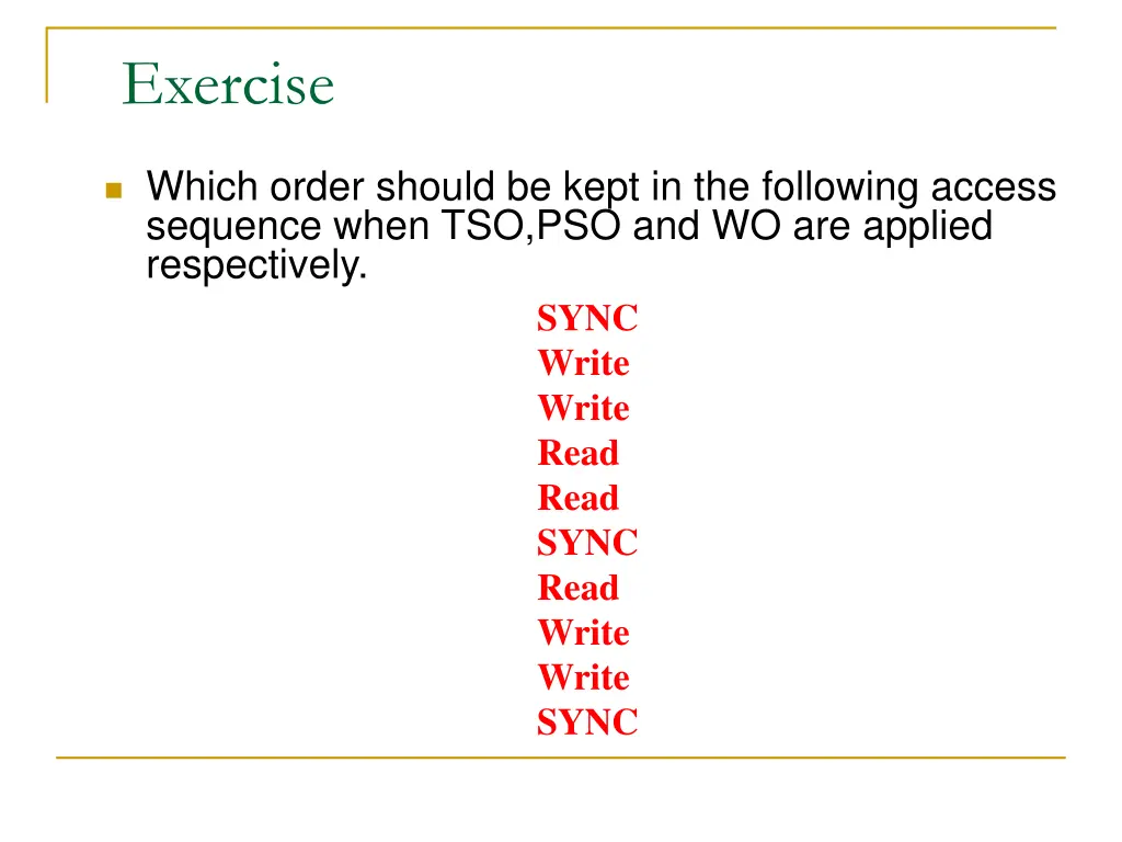 exercise