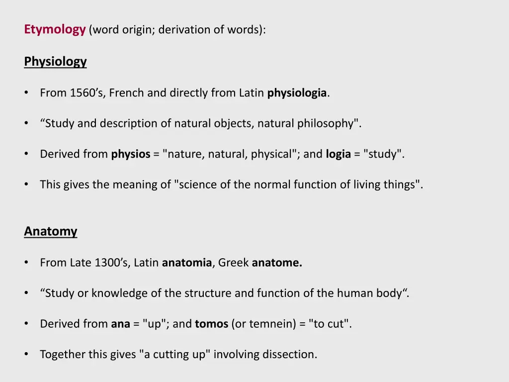 etymology word origin derivation of words